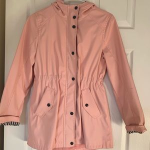 Girls pink rain jacket